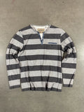 Angelo Litrico Striped Henley Long Sleeve Shirt Size XL
