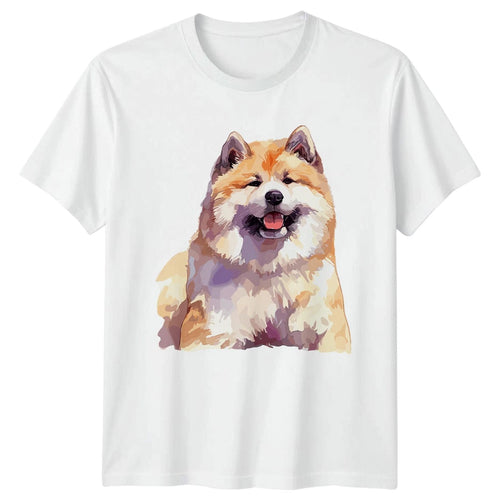 Akita T-Shirt Dog Lover Pet Portrait Gift For Him And Her