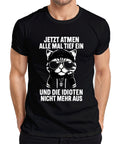 Now Breathe Deeply A Funny Saying Cool Cat Irony Men's T-Shirt