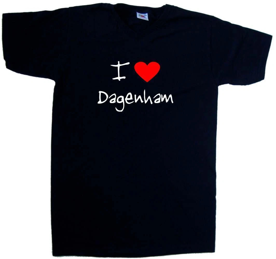 I Love Heart Dagenham V-Neck T-Shirt