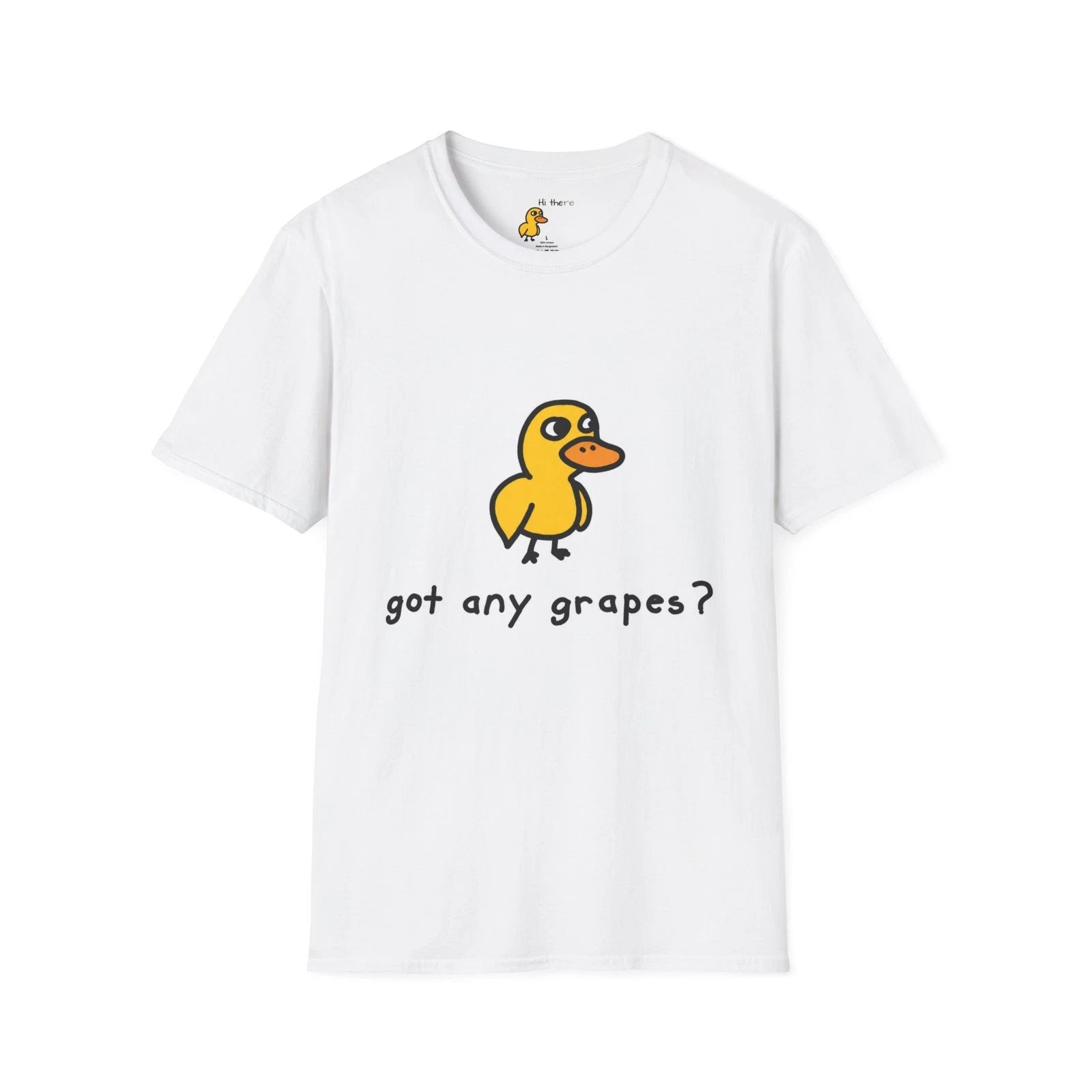 Got Any Grapes? duck illustration T-Shirt | funny bird tee