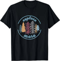 Explore More Outdoor Adventure Hiking Camping Minimal Design Unisex T-Shirt