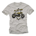 Motorrad Herren T-Shirt mit CB 750 Cafe Racer Umbau - Männer Custom Biker Shirt