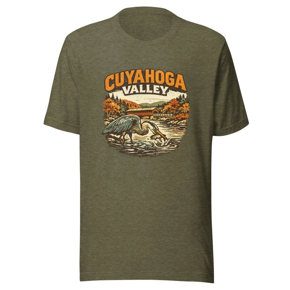 Cuyahoga Valley National Park Vintage T-Shirt | Heron | 4 Colors