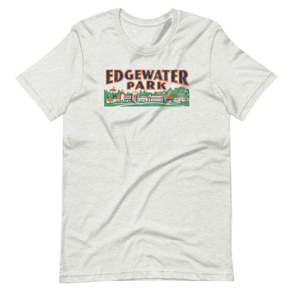 EDGEWATER PARK Retro Detroit Amusement Park Tee Shirt Short-Sleeve T-Shirt