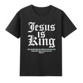 Jesus Is King Christian Faith Bible God Church Religious Vintage Men's T-Shirt