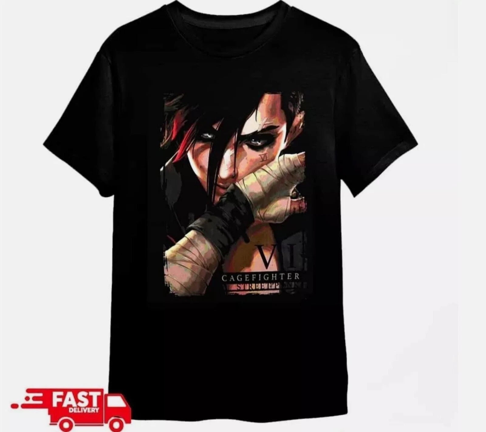Arcane 2 Vi Cage Fighter Street Men Women Unisex T-Shirt