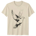 Flying Dove Of Peace Sketch T-Shirt Bird Symbolism Nature Birthday