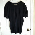 1 Calvin Klein Black V-Neck Mens XL Short Sleeve T-Shirt Soft CLEAN Flawless
