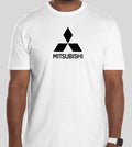 Mitsubishi White logo simple Shirt TSHIRT TEE SHIRT T-SHIRT GIFT EVO ECLIPSE
