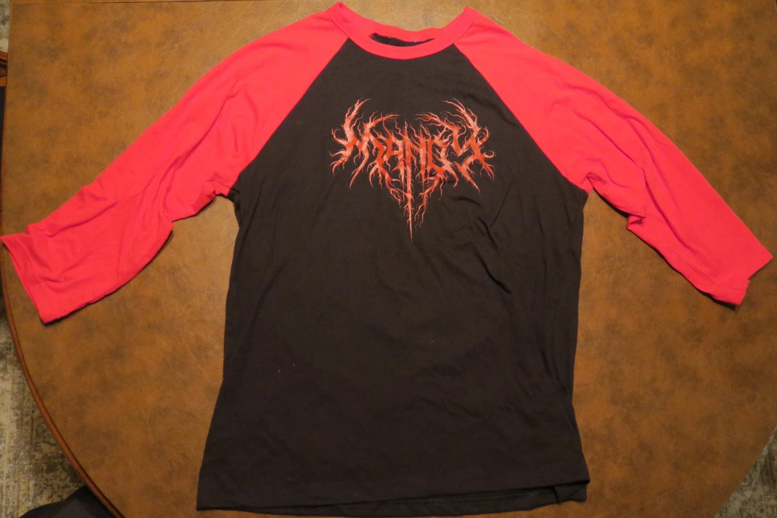 Nicolas Cage In Mandy 3/4 Sleeve  Official T Shirt Horror Size Medium