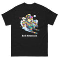 Red Mountain Doge Skiing Funny Ski Skier Dog Meme Cute Shirt T-Shirt