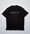 Geneva Rue du Rhone T-Shirt Black Minimal Graphic Tee Size L