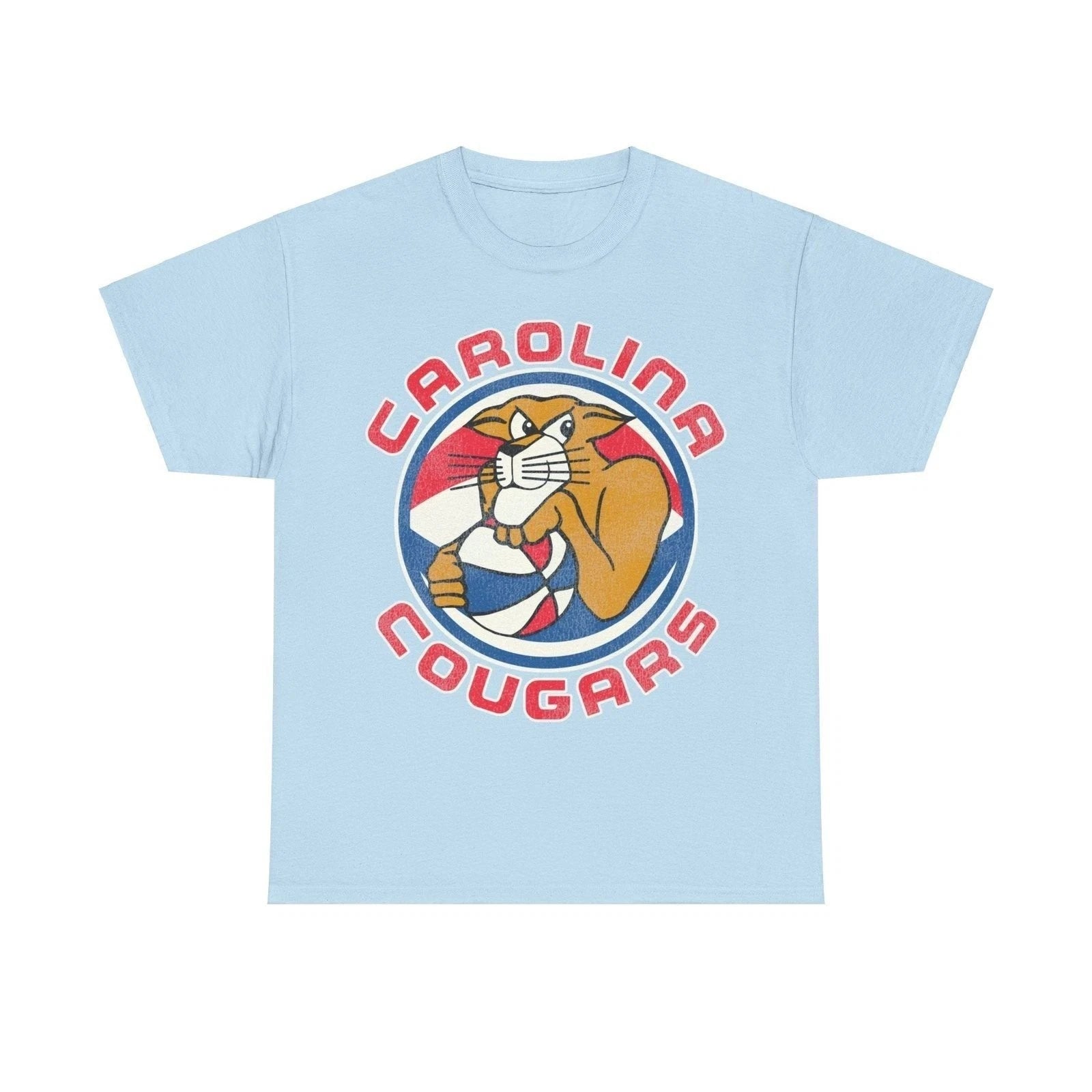 Carolina Cougars ABA Basketball Nostalgic Retro T-shirt
