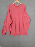 Hanes ComfortWash Garment Dyed Long Sleeve T-Shirt Front  Pocket 3XL