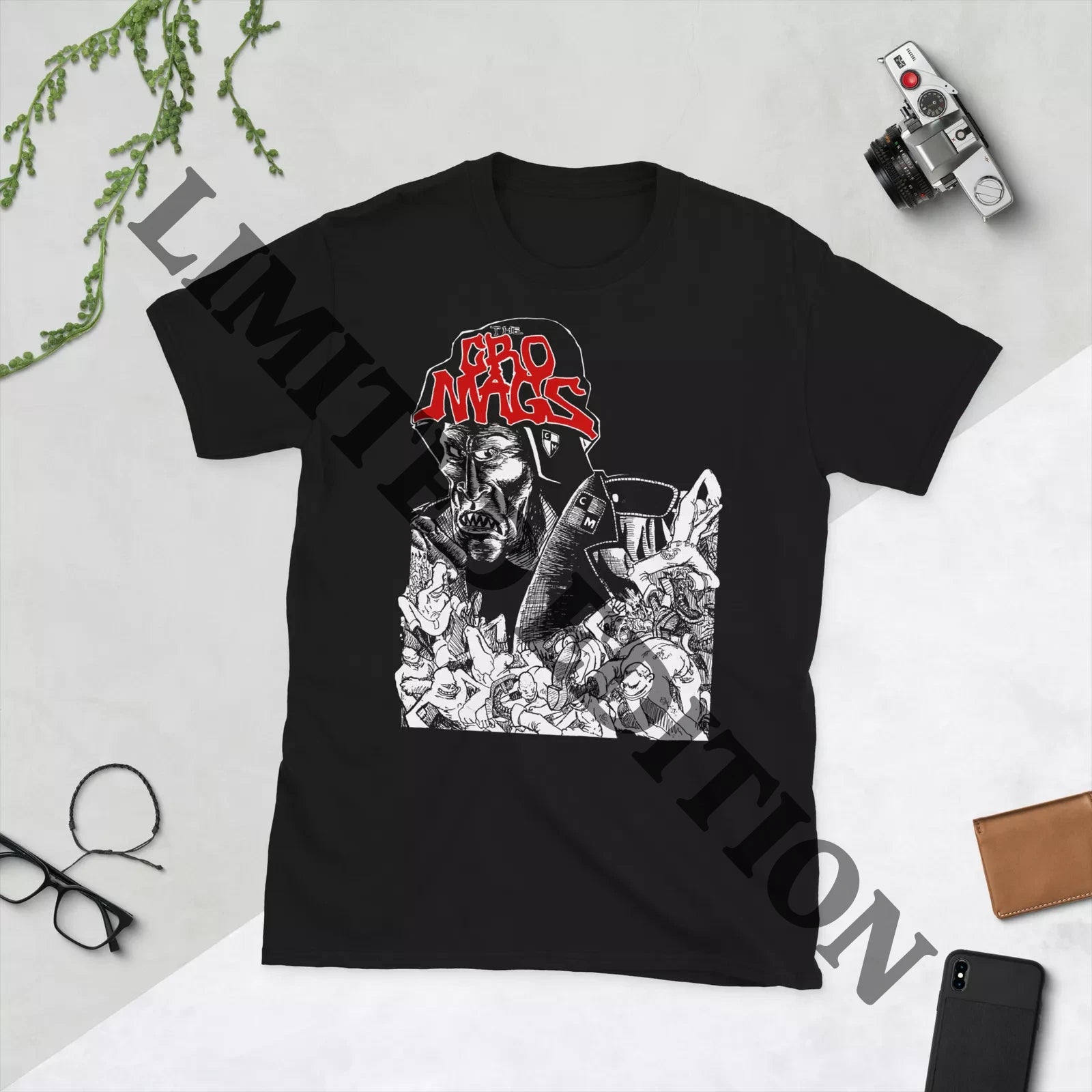 THE CRO MAGS - T-SHIRT NYHC 80'S VINTAGE DESIGN. NEW YORK HARDCORE PUNK ROCK