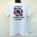 NEW RIVERSIDE INTERNATIONAL RACEWAY LOGO T SHIRT CALIFORNIA SCCA INDY NASCAR F1