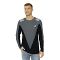 Galaxy Quest Long Sleeve Shirt Captain's Uniform Costume - Taggart - Black Gray