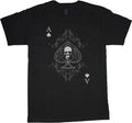 Ace of Spades t-shirt for men biker tee shirt playing card design black tee