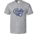 Bally Pinball Retro Mens T Shirt Grey