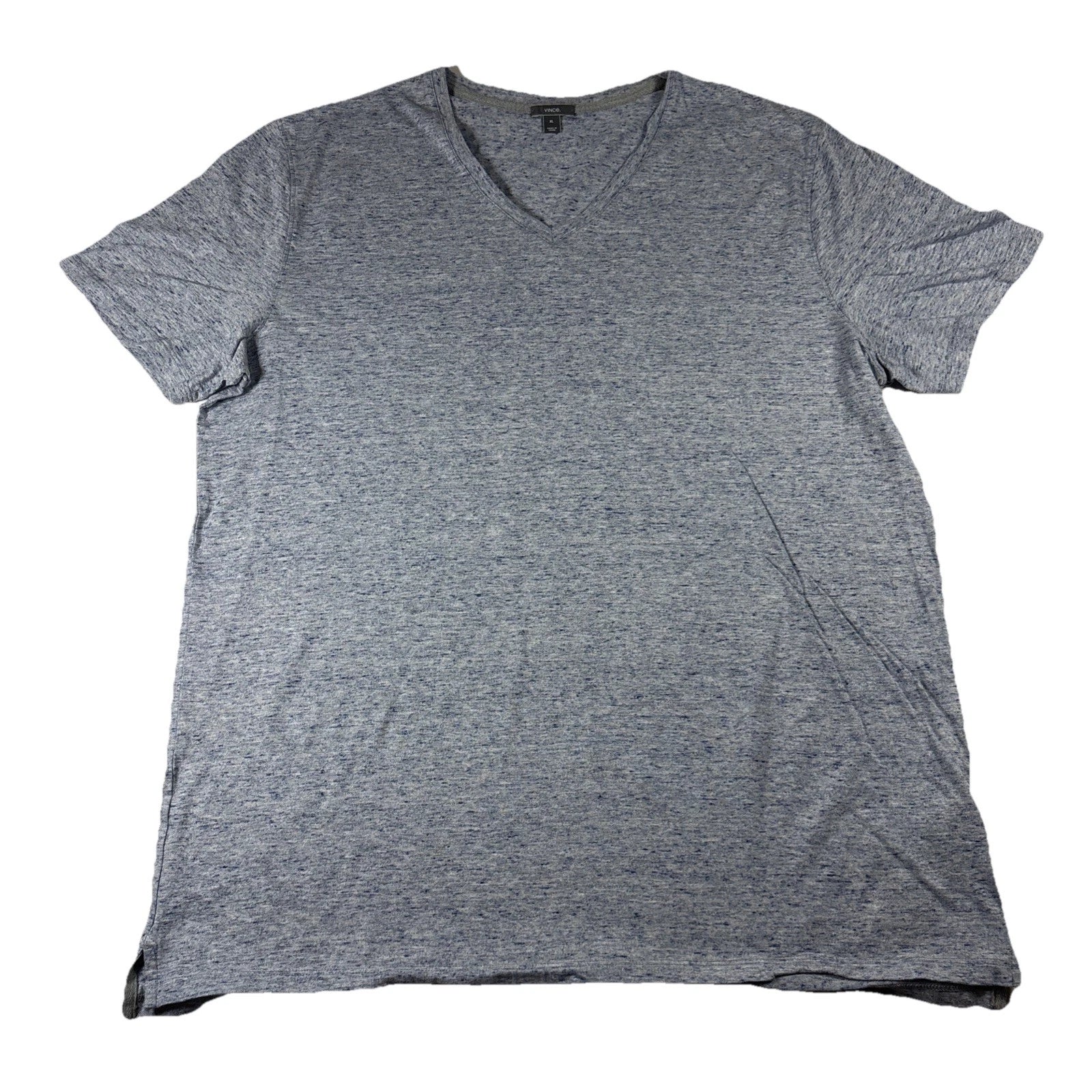 Vince Men’s V Neck Short Sleeve Tee Tshirt 100% Cotton Size XL Light Blue