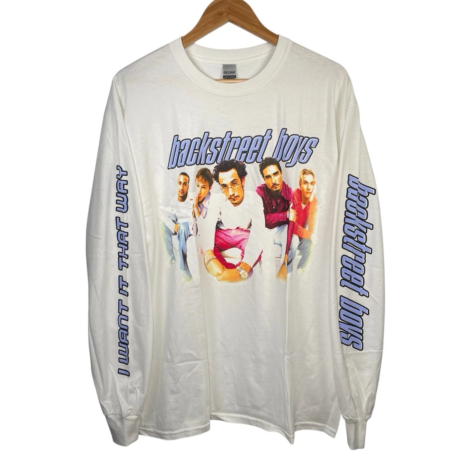 Backstreet Boys I Want It That Way Mens Long Sleeve T-Shirt Mens Large NEW