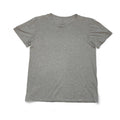 KUWALLA Tee Men's Basic Plain Heather Grey Scoop Crewneck T-Shirt — XXL