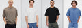 NWT GAP Men's Vintage Soft Boxy T-Shirt, Black/White/Plymouth Rock-M, Blue-L