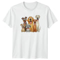 Happy Group Of Funny Dogs T-Shirt Cartoon Dogs Dog Lover