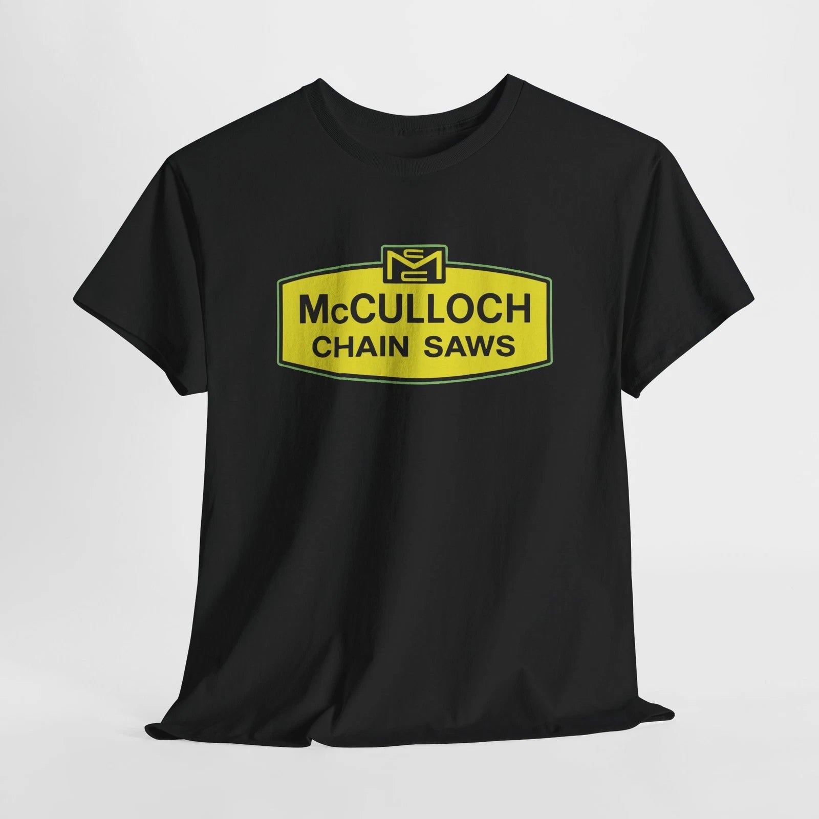 Funny McCulloch chainsaw logo T-Shirt Size S to 5XL