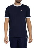 Fila Men's Marconi Essential Ringer T-Shirt, Blue