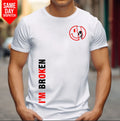 I'm Broken I'm OK Mens T Shirt Printed Mental Health Awareness 100% Cotton T Top
