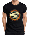 Santa Cruz California Retro Vintage Surfing Beach Waves Summer Men's T-Shirt