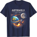 Artemis II Rocket Space Launch Back to The Moon Mission 2026 Unisex T-Shirt