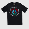 AGTAWH Brick T-Shirt 'Peace and Love' Cotton Classic Fit Crewneck Lightweight XL