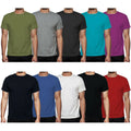 Mens Plain T Shirt Multi Pack Basic tshirt Cotton Crew Neck Shirt Casual Top Lot