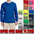 MENS Long SLEEVE T-Shirt Fruit of the Loom PRESHRUNK Heavy Cotton S-XL 2XL 3XL