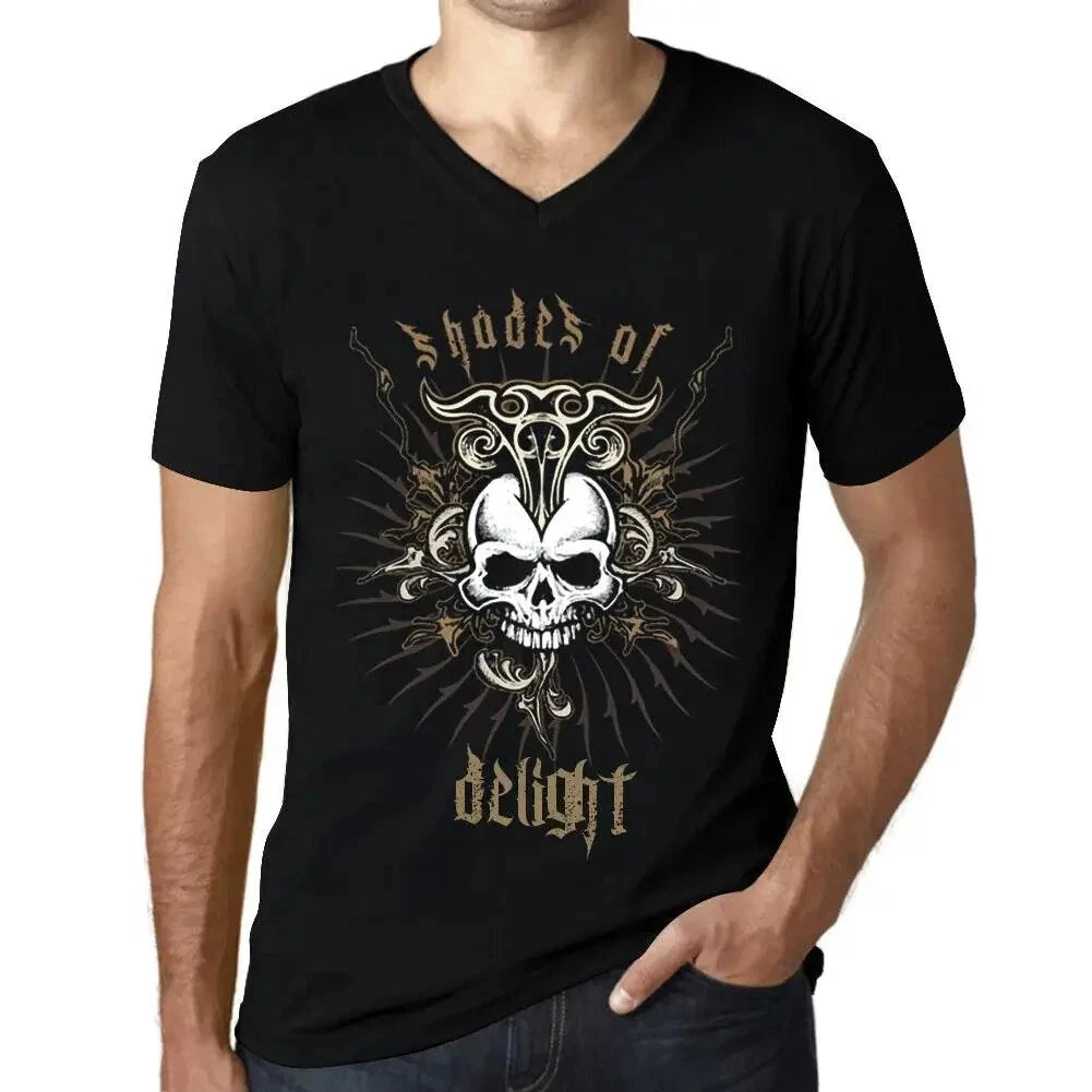 Men's Graphic T-Shirt V Neck Shades Of Delight Eco-Friendly Limited Edition