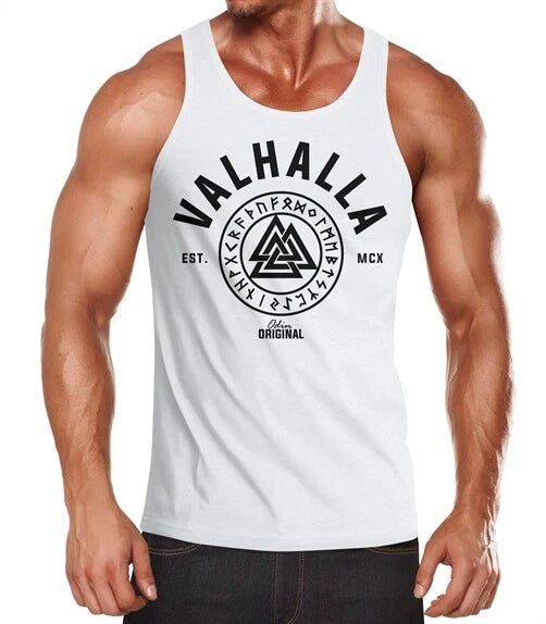 Men's Tank Top Valhalla Runes Vikings Vikings Muscle Shirt Neverless®