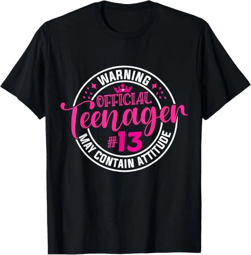 13th Birthday Girl Official teenager 13 Year Old Birthday T-Shirt