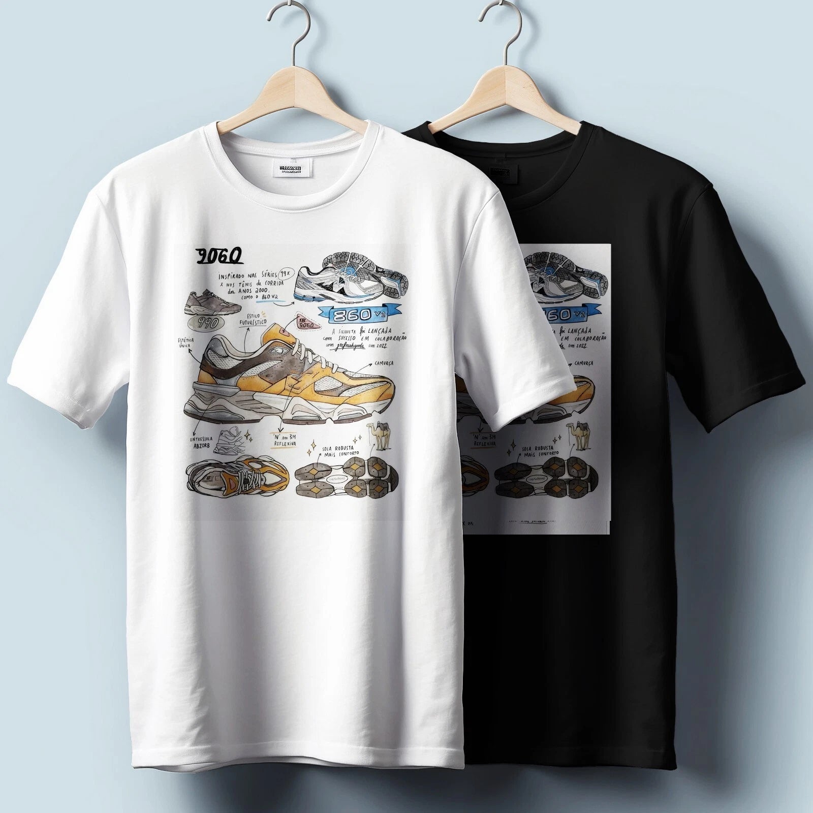 9060 Balance Sneaker T-Shirt – Iconic Vintage Style Graphic | Unisex