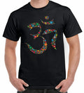 Floral Om Symbol Men's T-Shirt - Hindu Yoga Meditation Aum