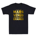 If Men Are From Mars And Women Are From Venus Golden Print Novelty Men's T-Shirt
