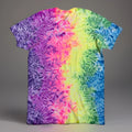 *New* 2XL - Sm Handmade Tie Dye, Rainbow White Cruncht Crinkle, Crew or V-Neck