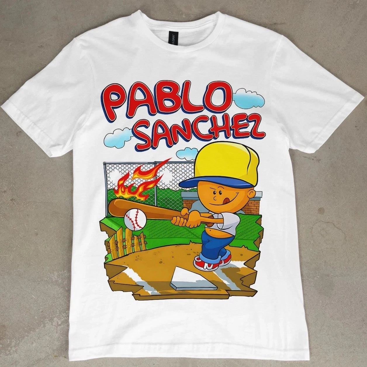 Pablo Sanchez T-Shirt Backyard Baseball Legend Tee Retro Gamer Shirt Men Women B