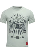 Von Dutch Men's Los Angeles 1929 Motorcycle Graphic Cotton T-Shirt Sage Green