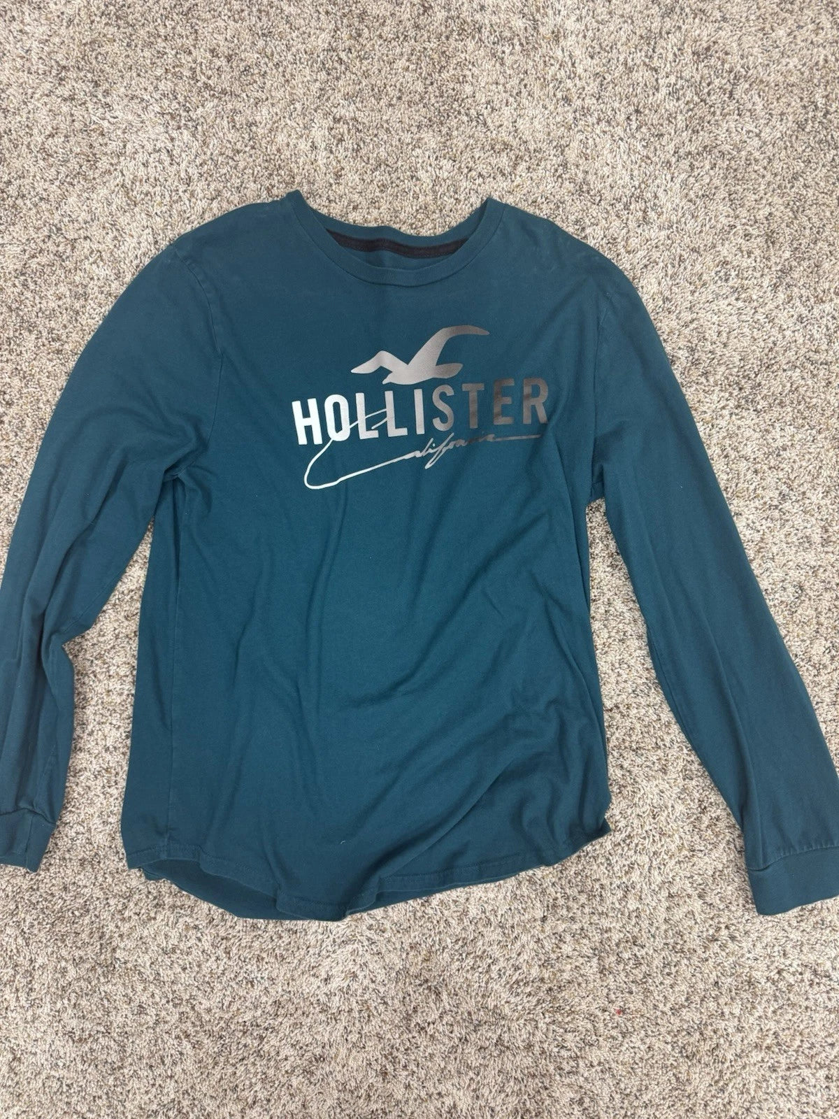 Men’s Green Medium Hollister California Long Sleeve Shirt