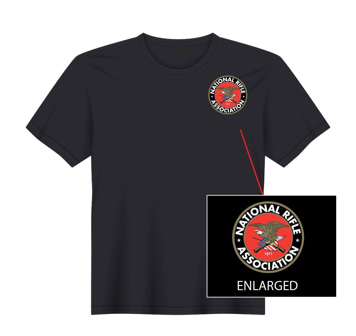 NRA National Rifle Association Gun Rights Pistol Hunting T-Shirt NEW S, M, L, XL