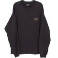 Arcteryx Kragg Cotton LS Mens Size XXL Black Long Sleeve Graphic T-Shirt Logo