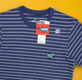 Keith Haring x Uniqlo SPRZ NY Shirt  2XS Striped Pocket Embroidered Pop Art NWT